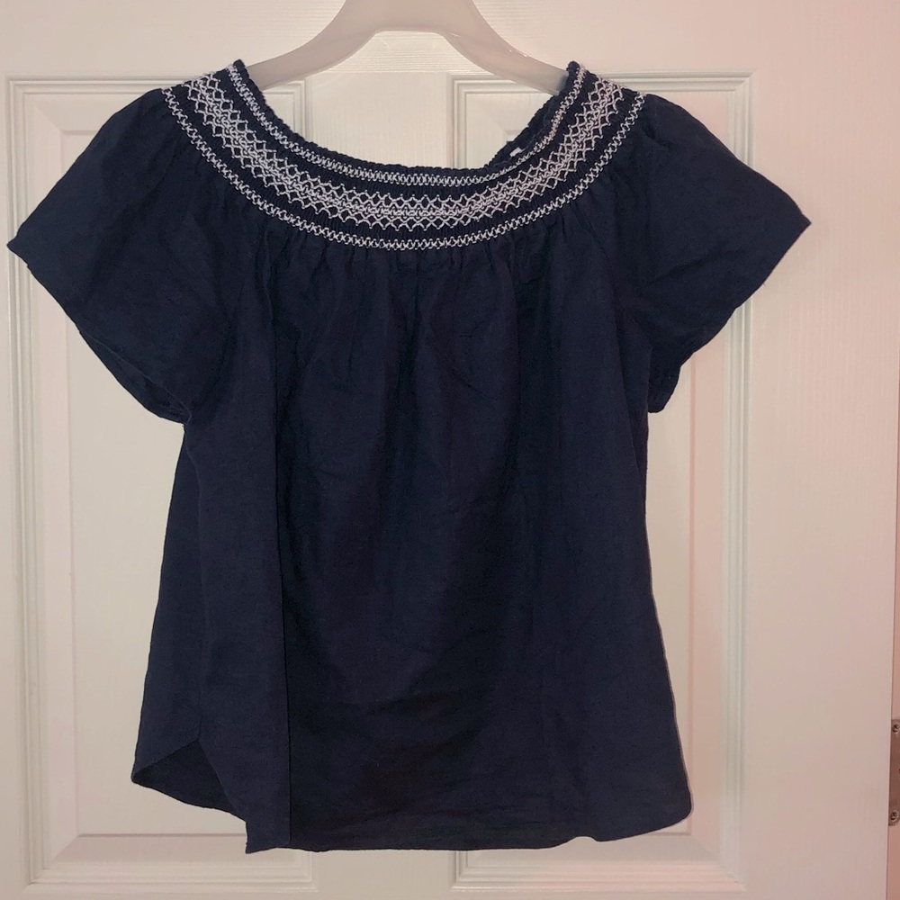 Vineyard Vines Smocked Blouse